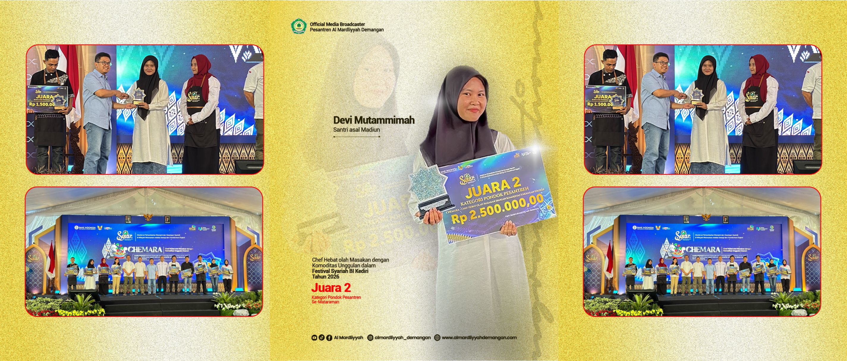 Juara 2 Memasak (CHEMARA - FeSYar BI Kediri Tahun 2026)